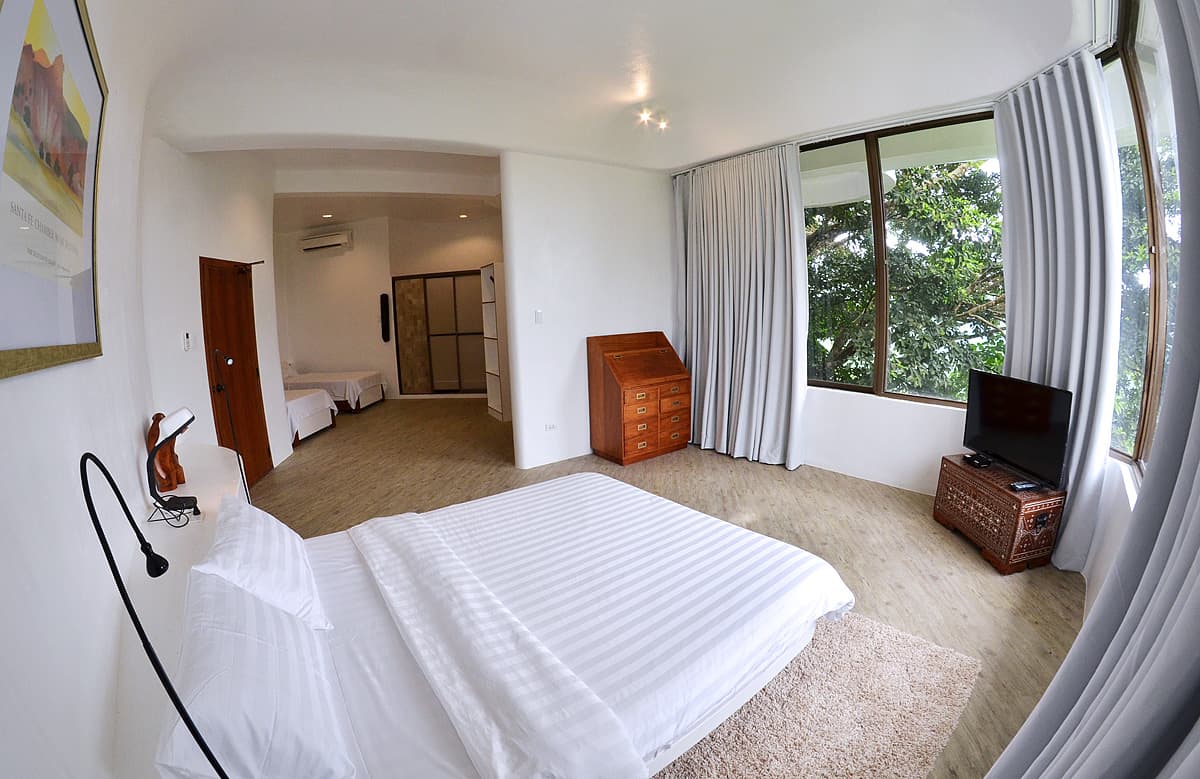 Family suite bedroom at Raffi's Way villa.