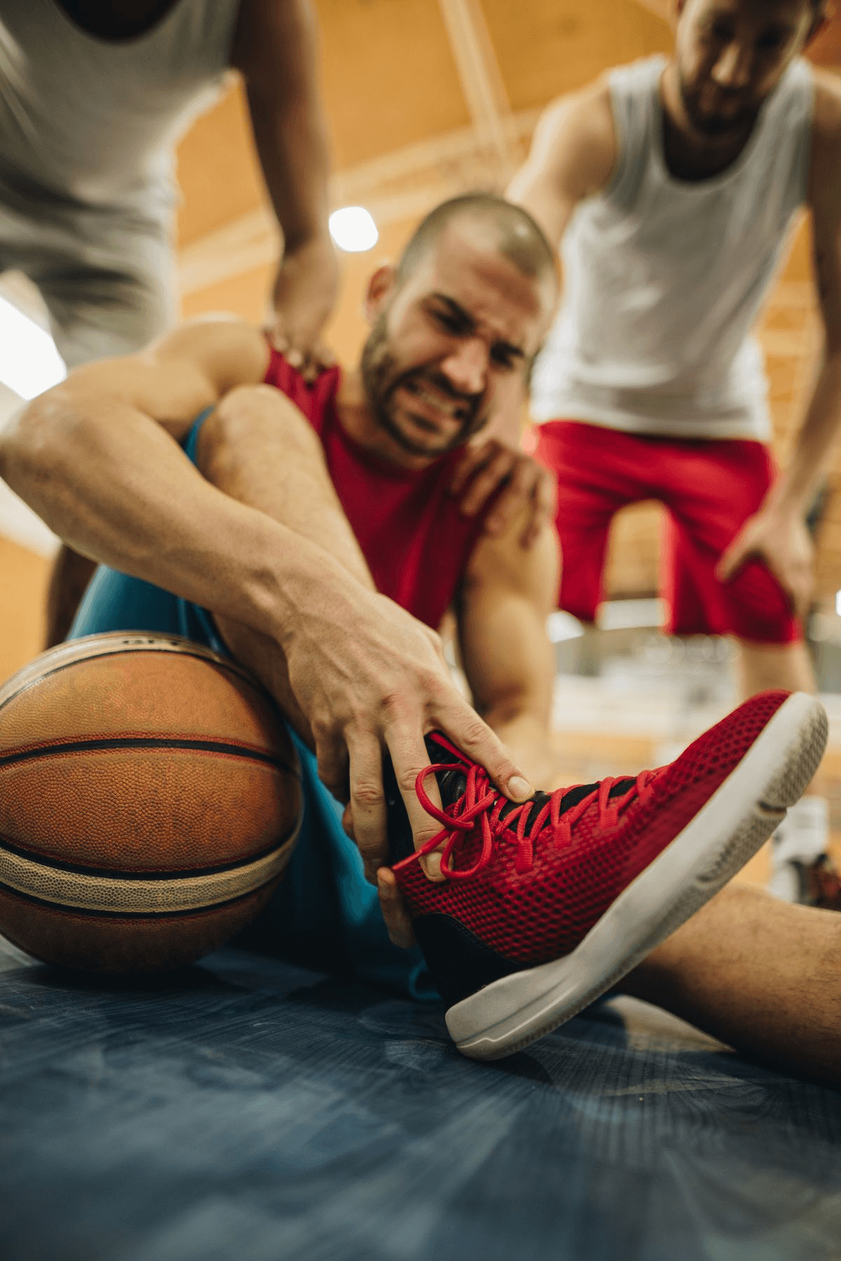 Active regenerative wellness imagery for sports injury recovery.